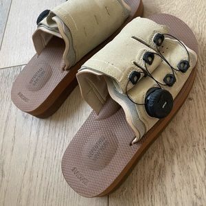 suicoke x nepenthes slides